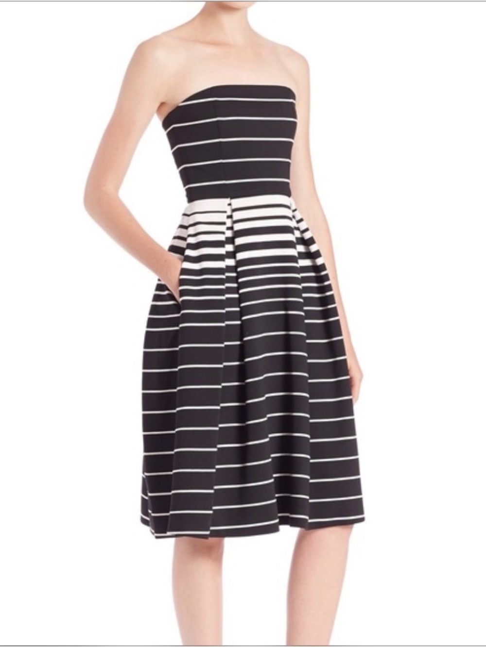 N/Nicholas Corsica Stretch Knit Striped Ball Dress. Size 2, NWT